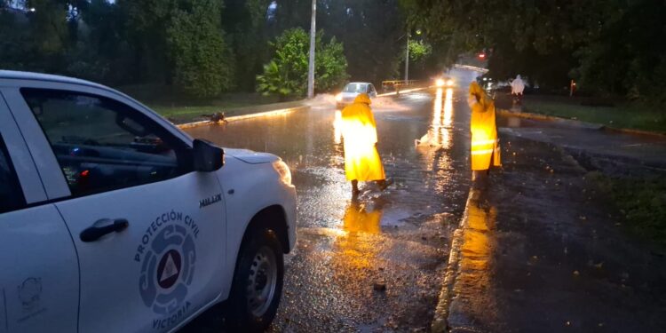 Reporta PC Victoria saldo blanco por lluvias