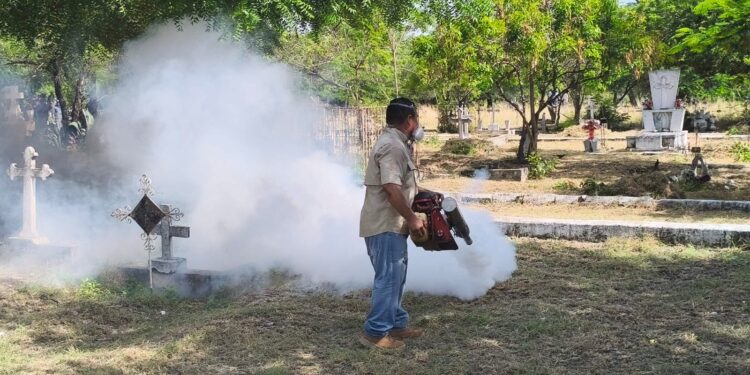 Coordina Municipio con el sector salud, acciones para combatir el dengue en panteones